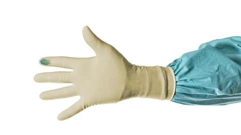 Guantes quirúrgicos de látex natural